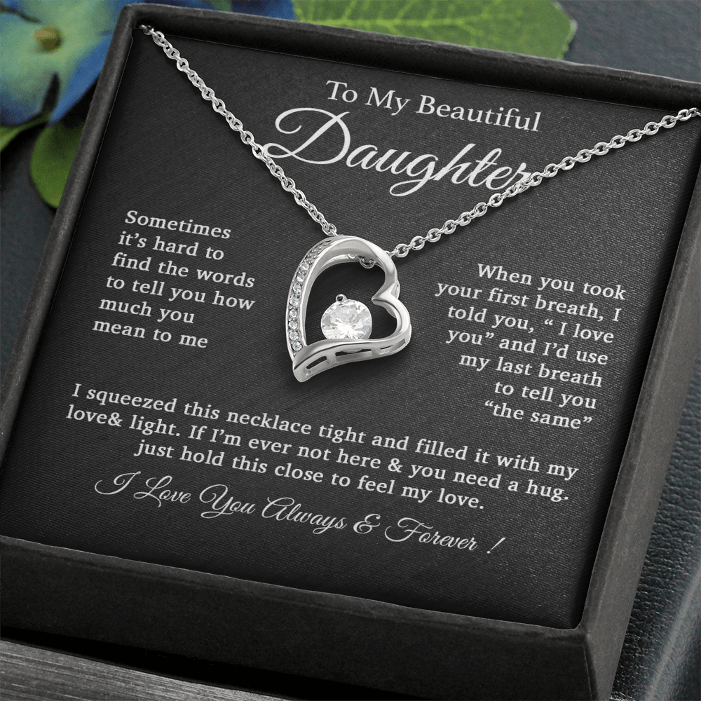 To My Daughter Necklace, Daughter Father Necklace, Daughter Gift From Dad 25_2