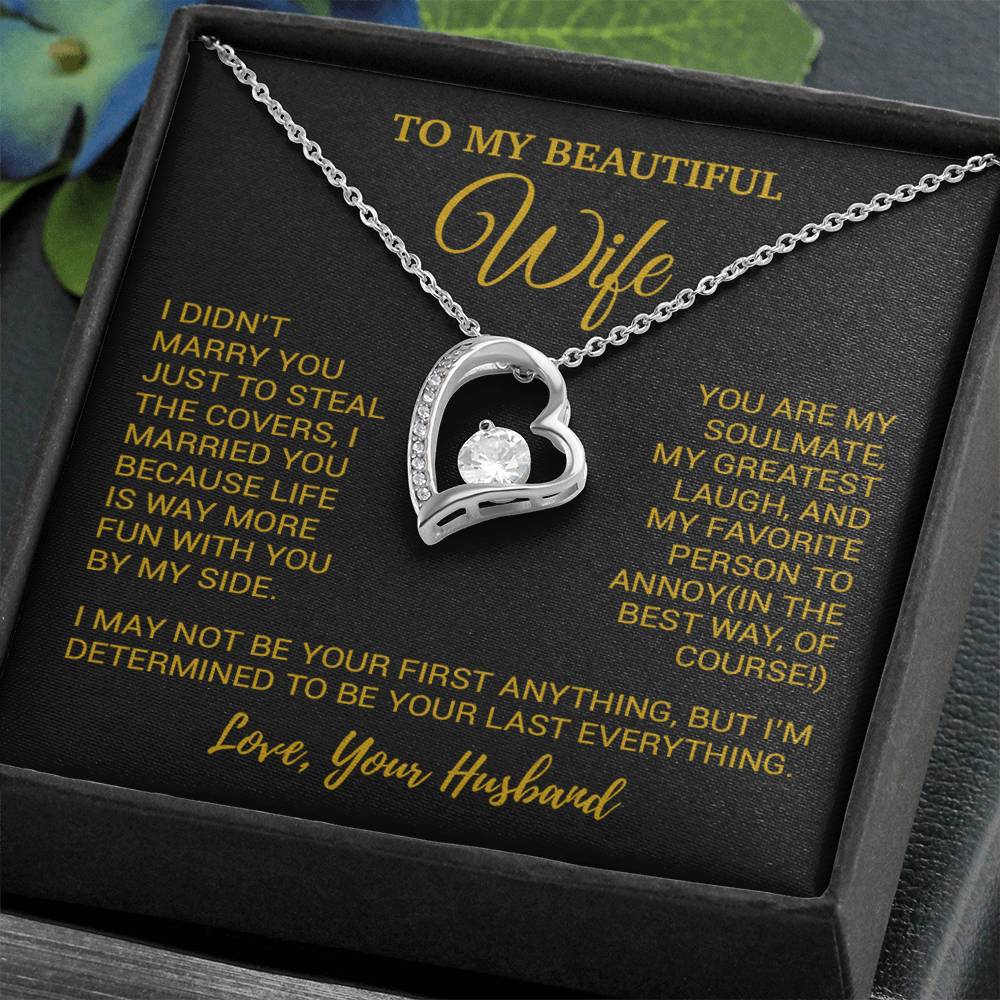 To My Wife Necklace, Christmas Gifts For Women, Anniversary Gift For Wife 24_10_Gold