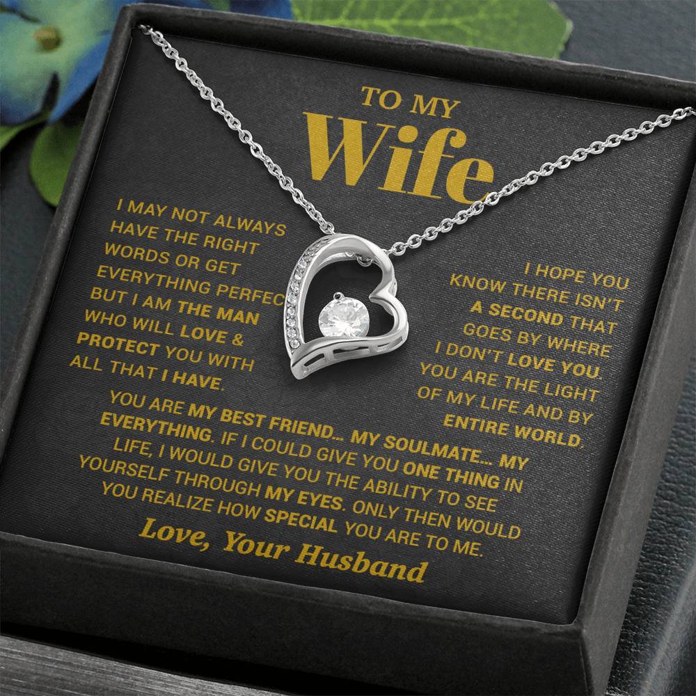 To My Wife Necklace, Christmas Gifts For Women, Anniversary Gift For Wife 13_10_Gold