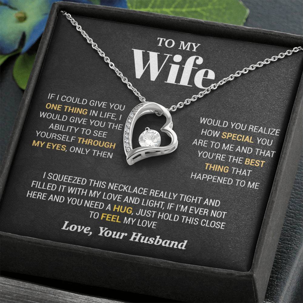 To My Wife Necklace, Christmas Gifts For Women, Anniversary Gift For Wife 2_10_Black