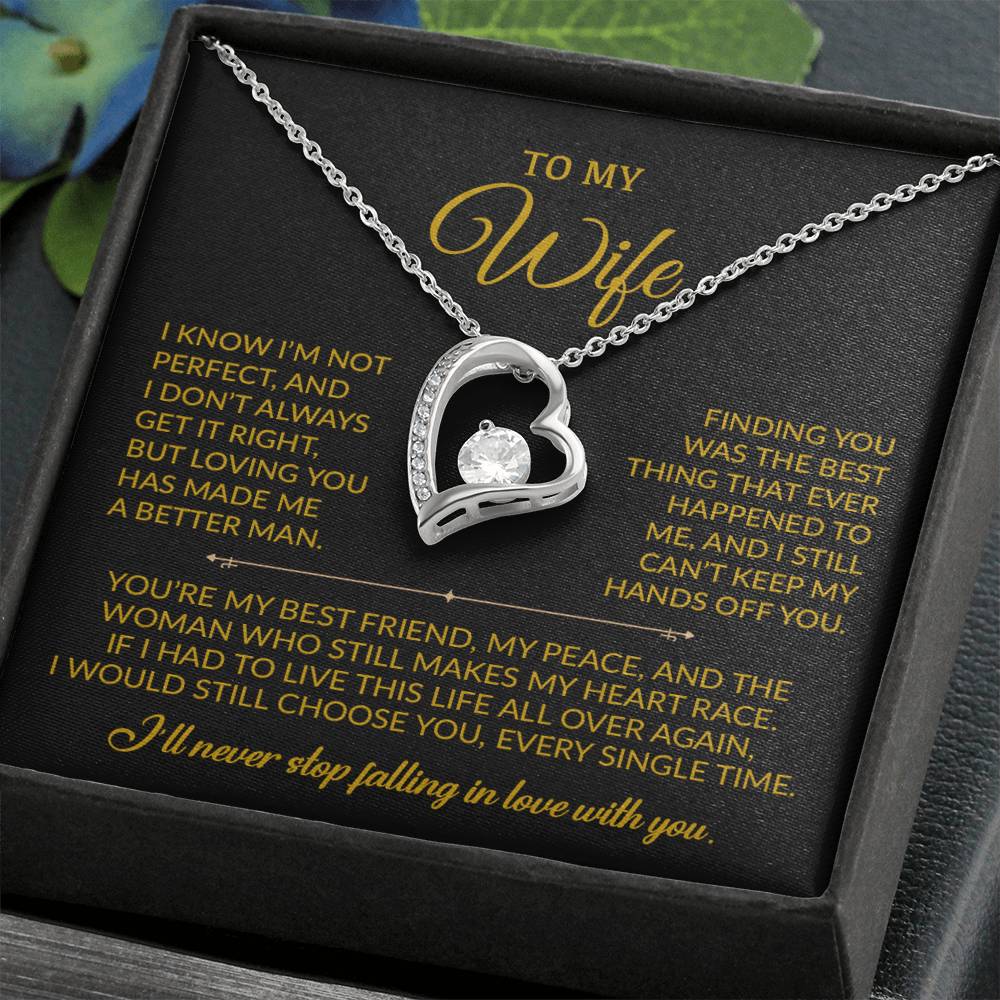 To My Wife Necklace, Gift For Wife, Anniversary Gift For Wife, Christmas Gift