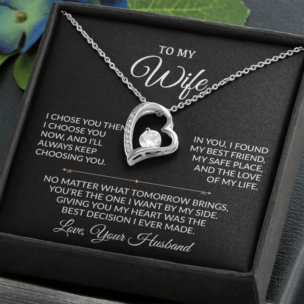 To My Wife Necklace, Gift For Wife, Anniversary Gift For Wife, Necklace For Wife