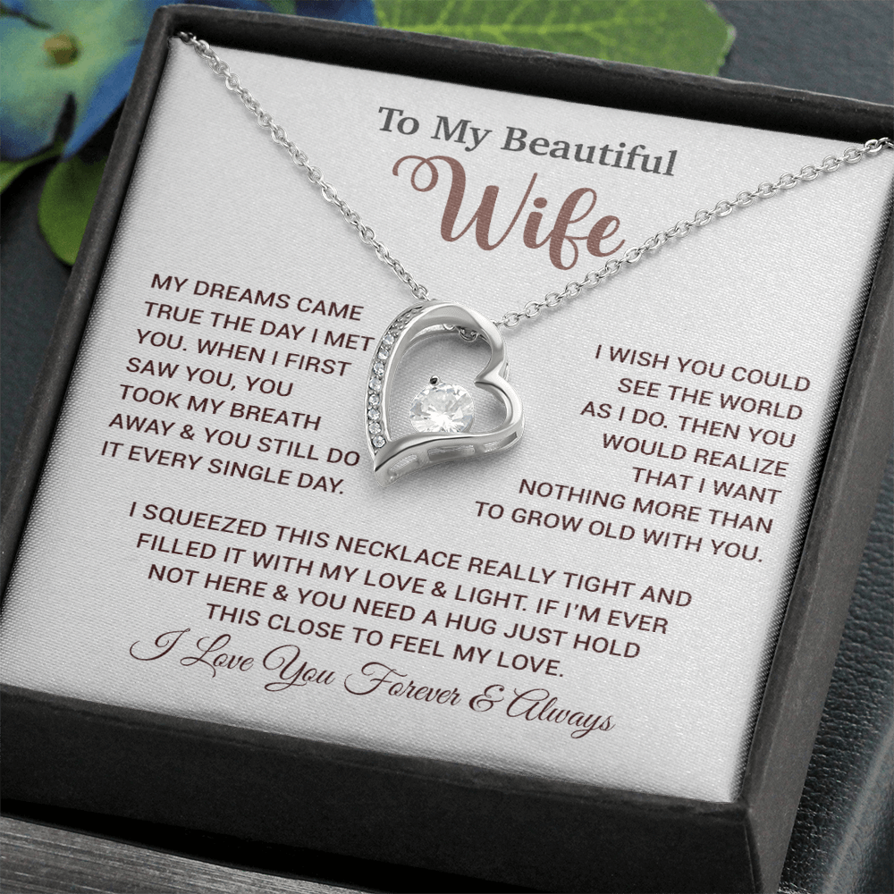 To My Wife Necklace, Wife Gift From Husband, Wife Husband Necklace, Christmas Gift 24_9