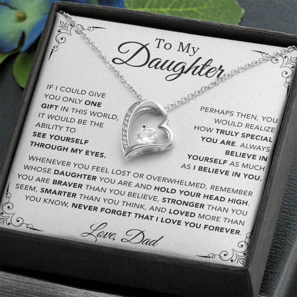 To My Daughter Necklace, Gift for Daughter from Dad, Father Daughter Necklace 11_10