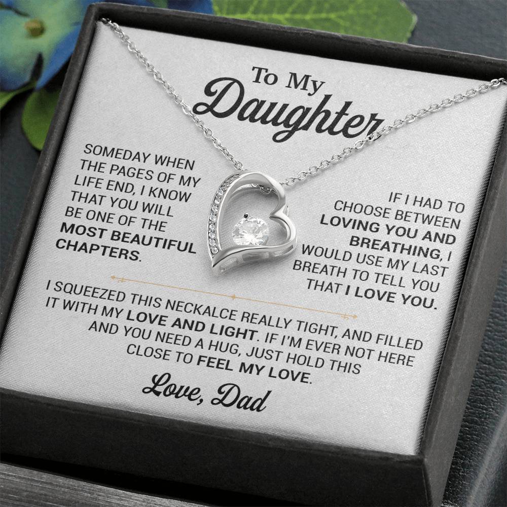 To My Daughter Necklace, Gift for Daughter from Dad, Daughter Father Necklace 2_11