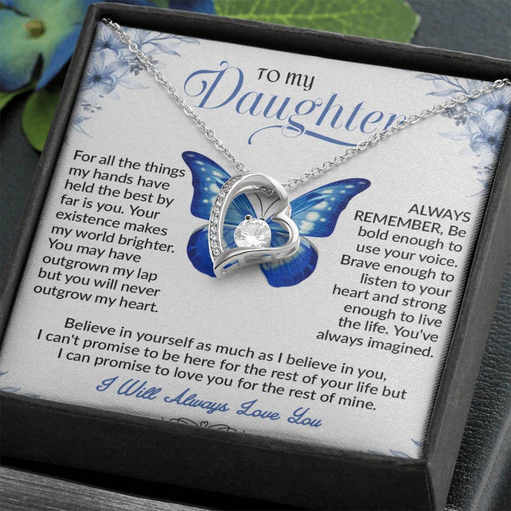 To My Daughter Necklace, Daughter Father Necklace, Daughter Gifts from Dad
