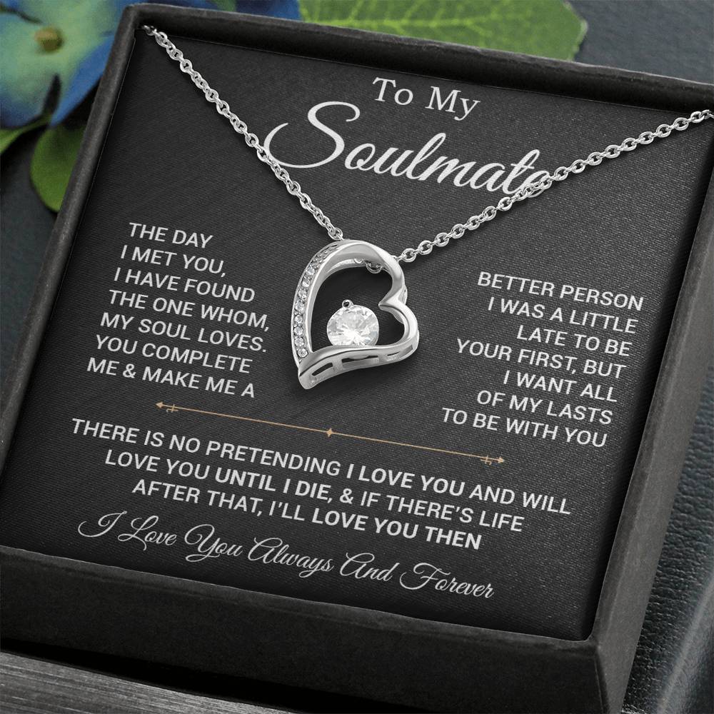 To My Soulmate Necklace, Valentines Day Gift, Gift For Wife, Anniversary Gift 28_2