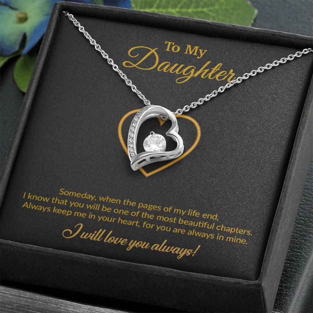 To My Daughter Necklace, Gift for Daughter from Mom, Mother Daughter Necklace