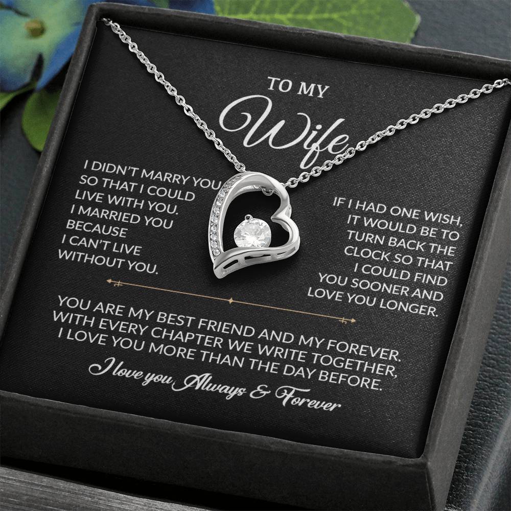 To My Wife Necklace, Gift For Wife, Anniversary Gift For Wife, Necklace For Wife