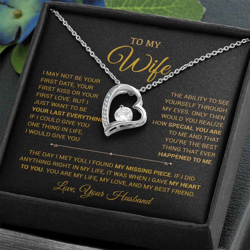 To My Wife Necklace, Gift For Wife, Anniversary Gift For Wife, Christmas Gift
