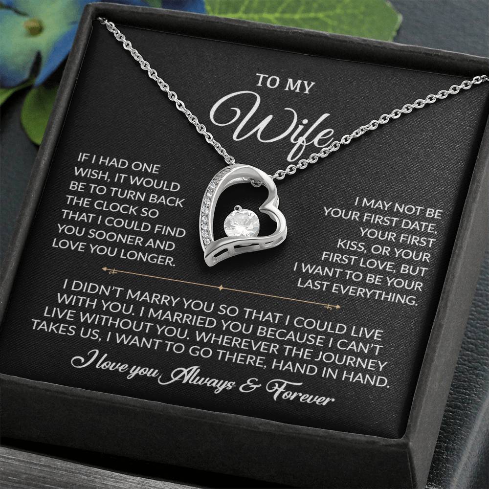 To My Wife Necklace, Gift For Wife, Anniversary Gift For Wife, Necklace For Wife