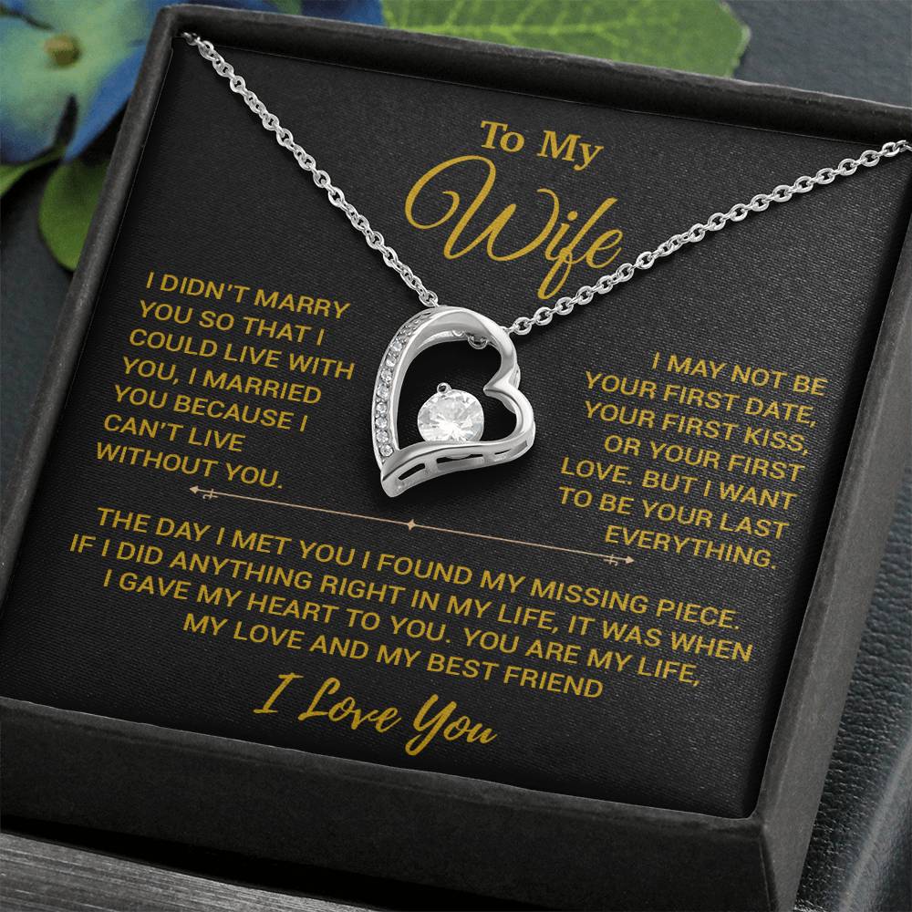 To My Wife Necklace, Christmas Gifts For Women, Anniversary Gift For Wife 16_11_Gold