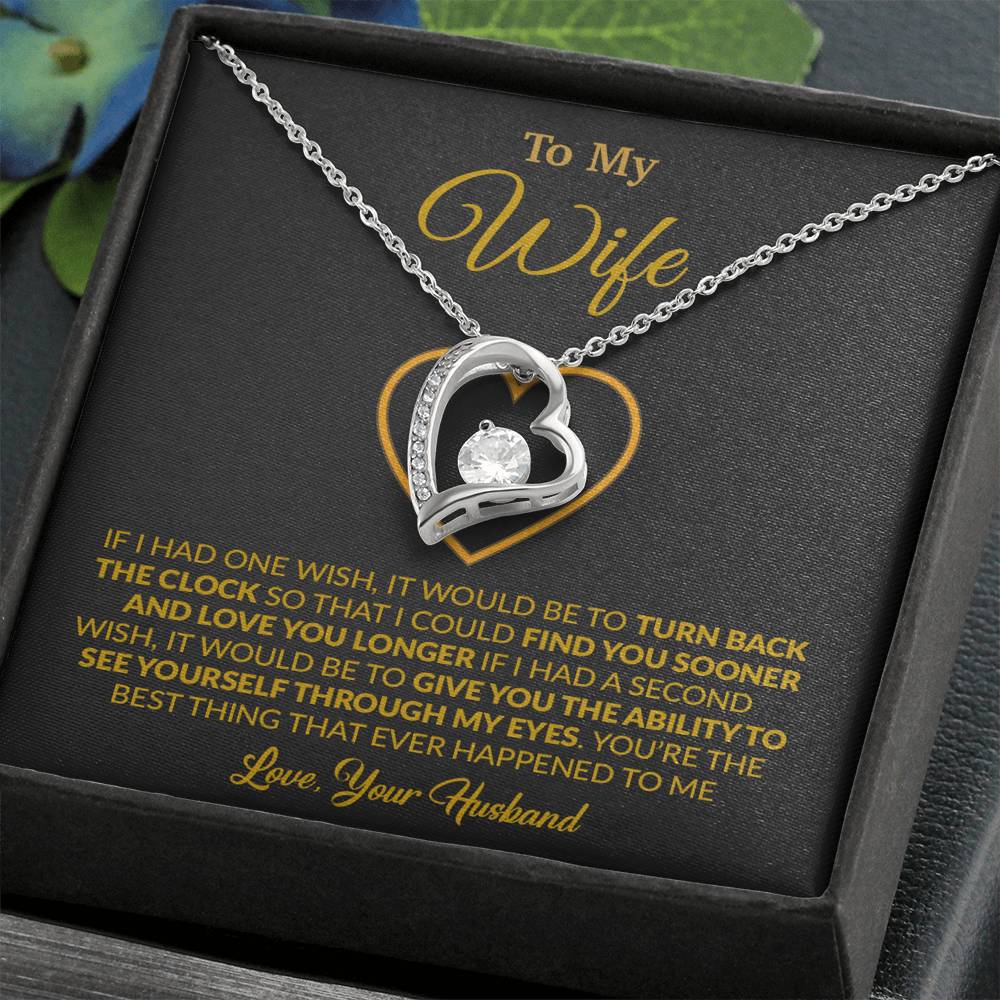 To My Wife Necklace, Gift For Wife, Anniversary Gift For Wife, Necklace For Wife 13_1_Gold