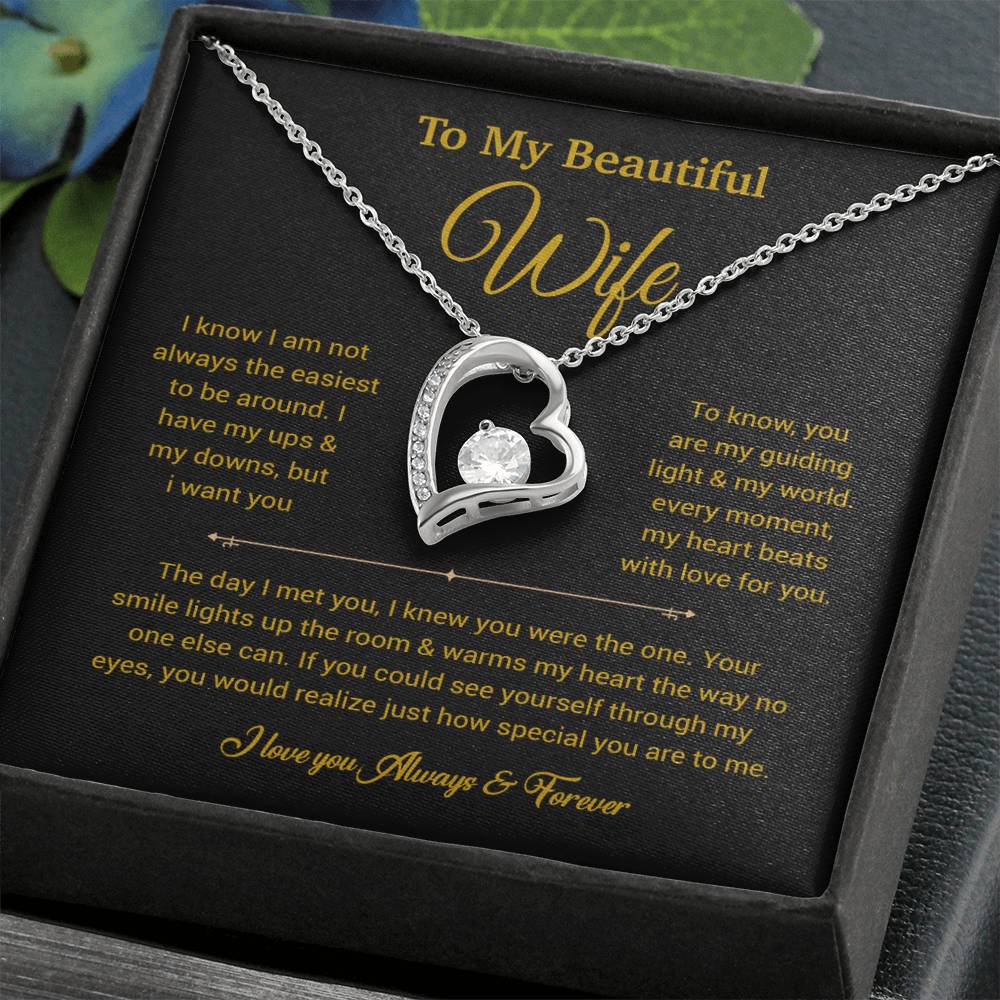 To My Wife Necklace, Gift For Wife, Anniversary Gift For Wife, Necklace For Wife 5_6_Gold