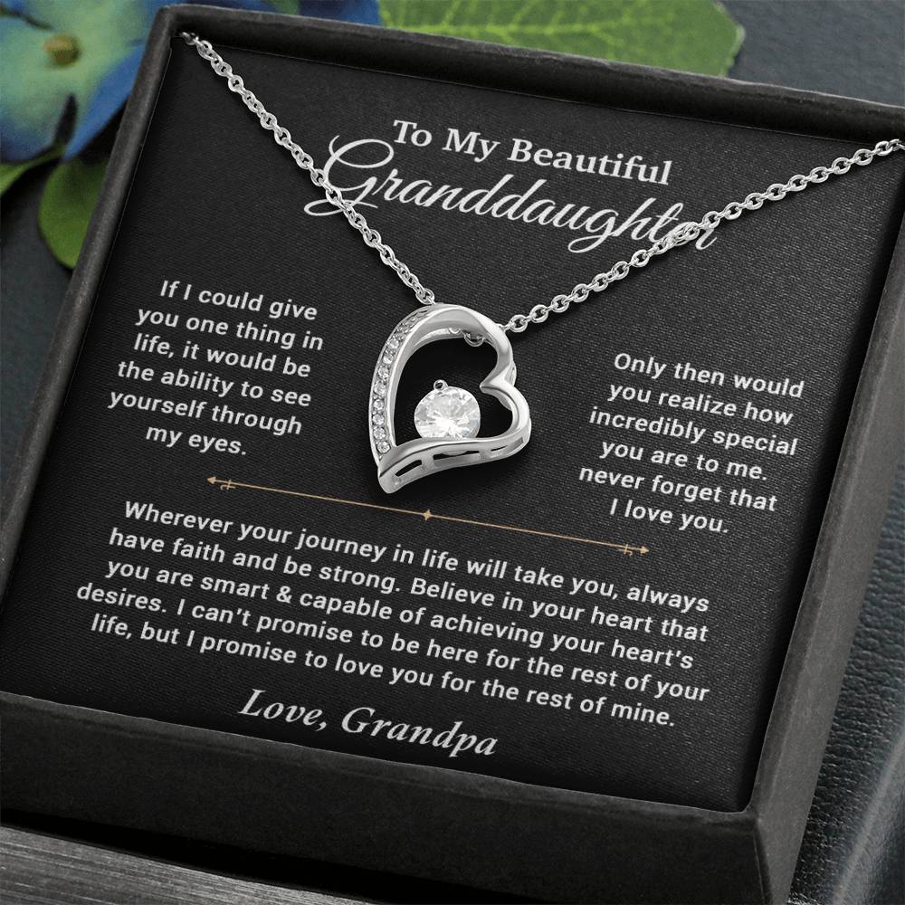 To My Granddaughter Necklace, Birthday Gift For Granddaughter, Birthday Gifts