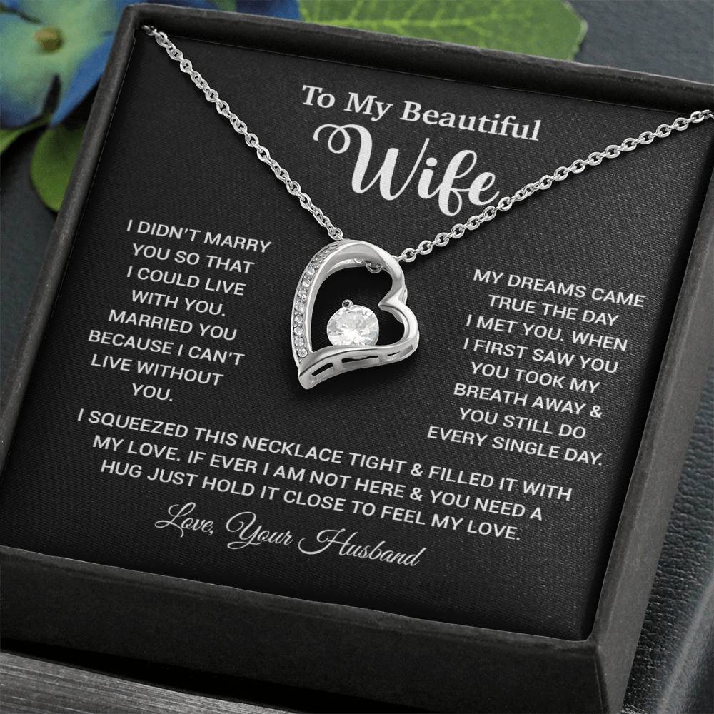 To My Wife Necklace Wife Gift from Husband, Anniversary Gift, Christmas Gift
