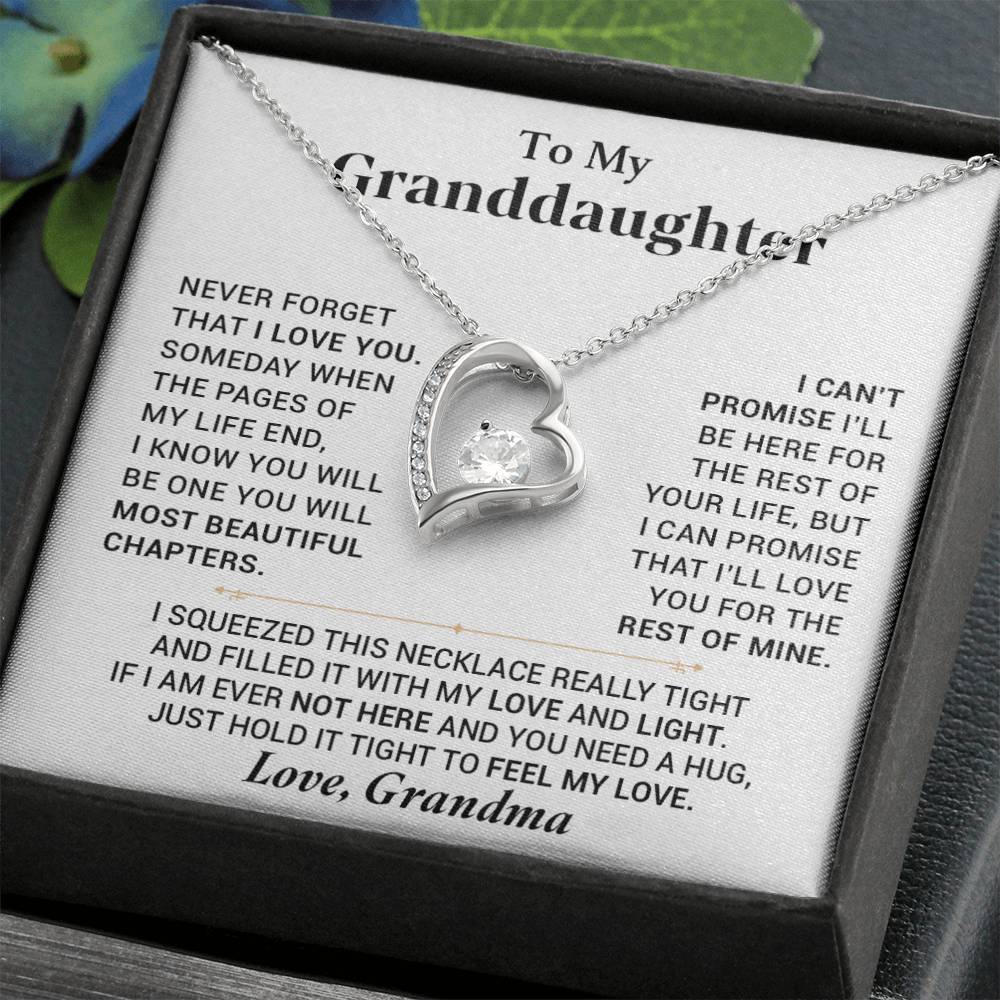 To My Granddaughter Necklace, Granddaughter Gift from Grandma, Gift from Grandpa 28_7