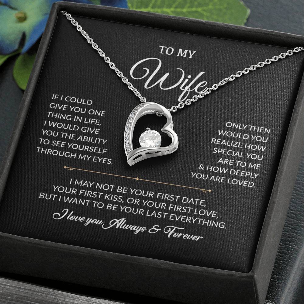 To My Wife Necklace, Gift For Wife, Anniversary Gift For Wife, Necklace For Wife