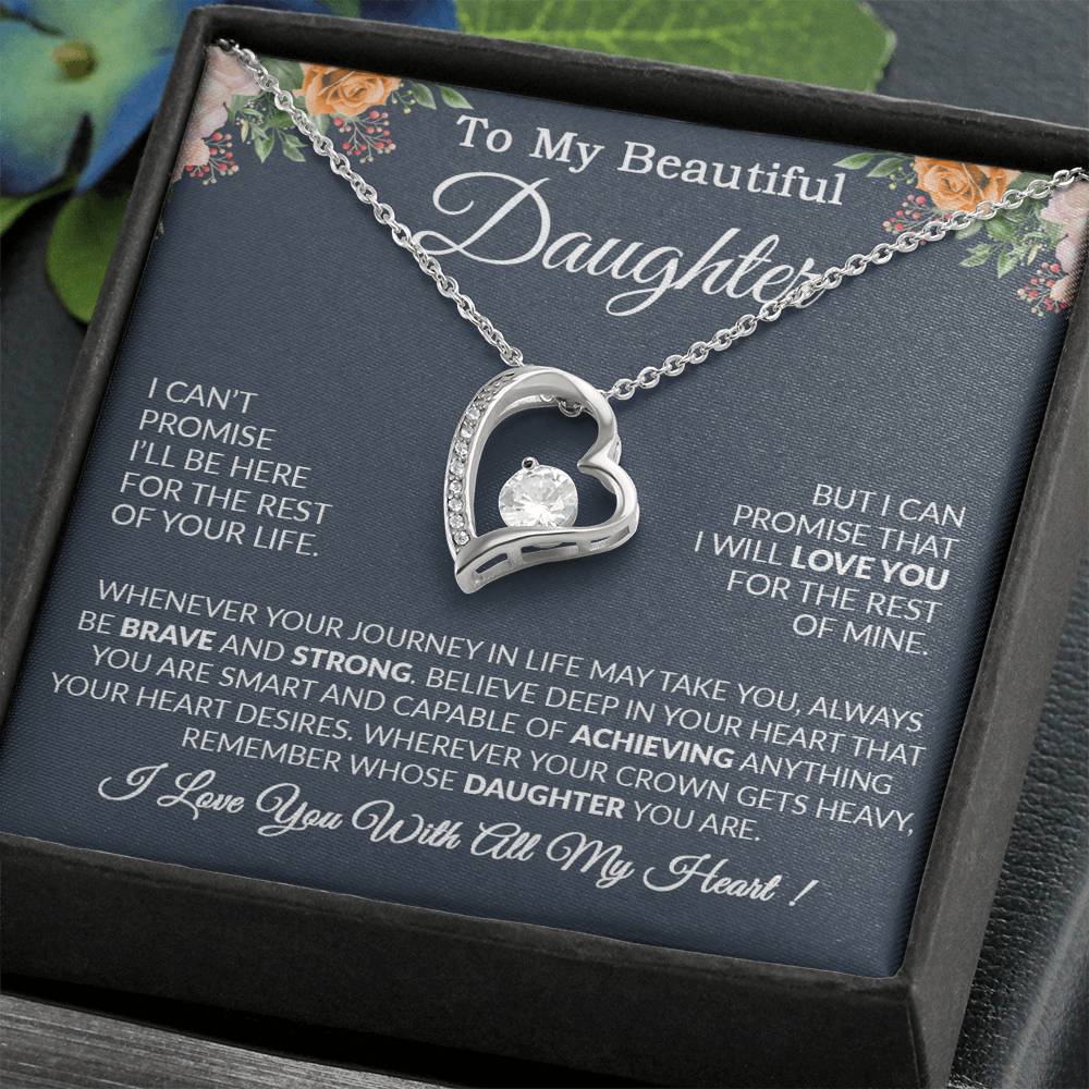 To My Daughter Necklace Gift From Dad, Daughter Gift, Father Daughter Necklace 14_9