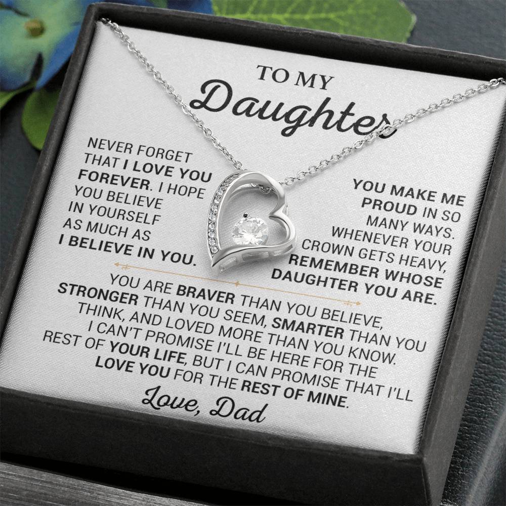To My Daughter Necklace, Daughter Father Necklace, Daughter Gift From Dad 28_5