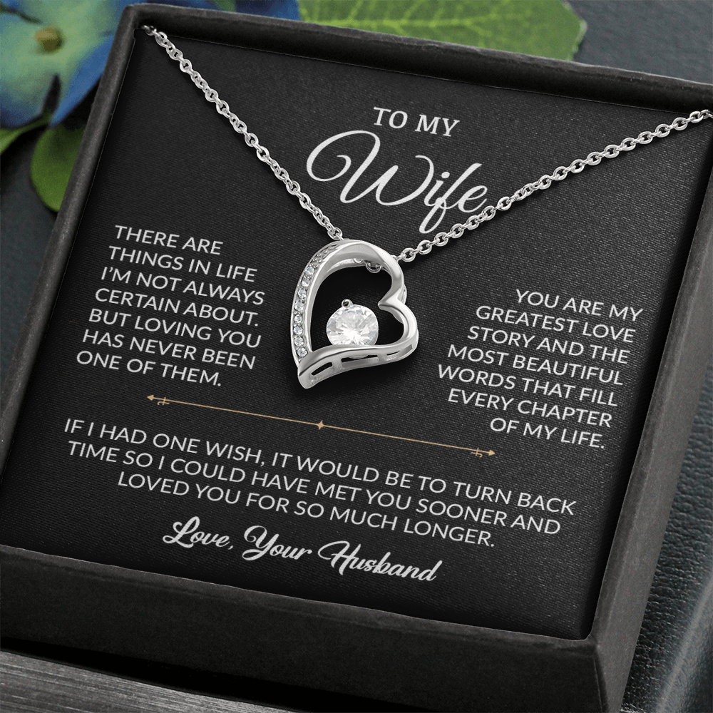 To My Wife Necklace, Gift For Wife, Anniversary Gift For Wife, Necklace For Wife