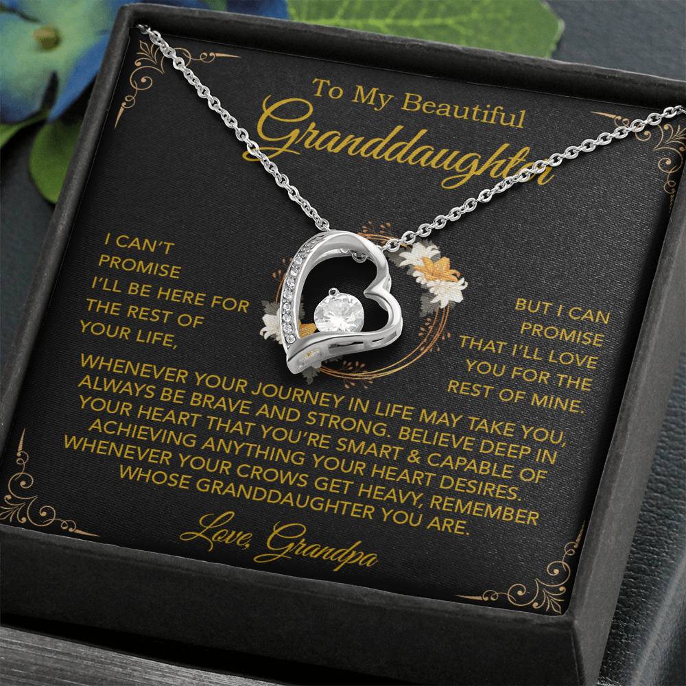 To My Granddaughter Necklace, Xmas Birthday Gift For Granddaughter From Grandpa 24_9
