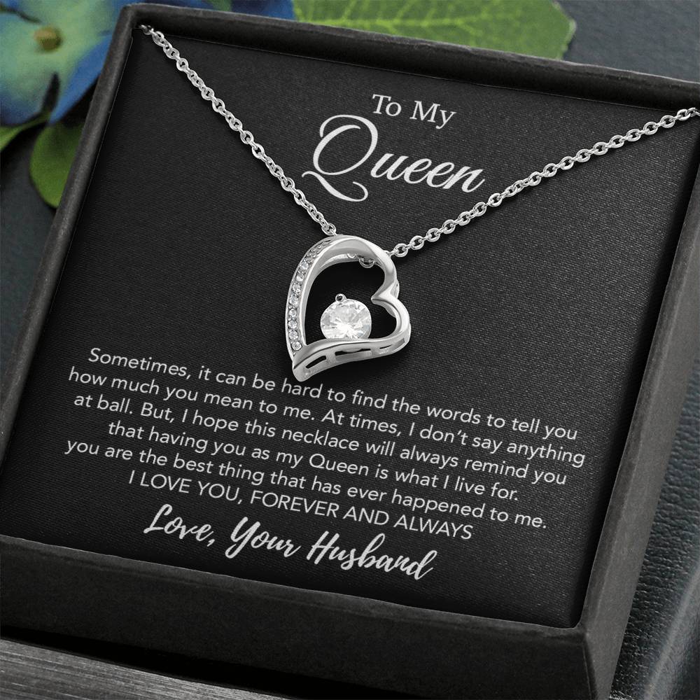 To My Queen Necklace, Anniversary Gift For Wife, Girlfriend Necklace, Birthday Gift For Wife 21_1