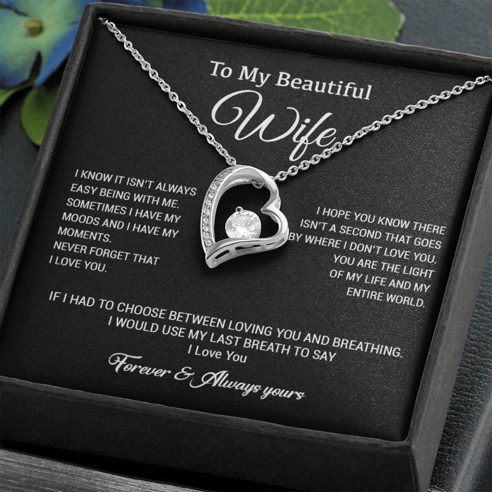 To My Wife Necklace, Gift For Wife, Anniversary Gift For Wife, Christmas Gift