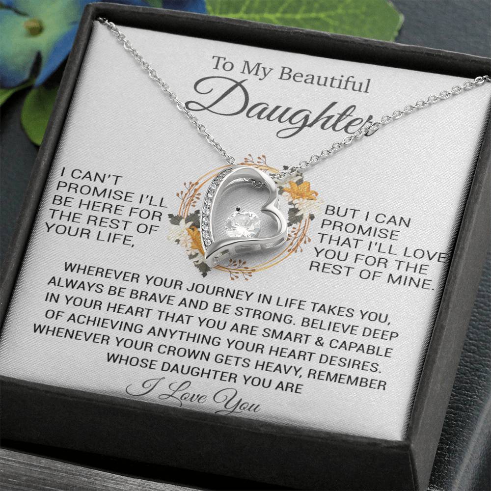 To My Daughter Necklace, Christmas Gift For Daughter, Daughter Gifts From Dad