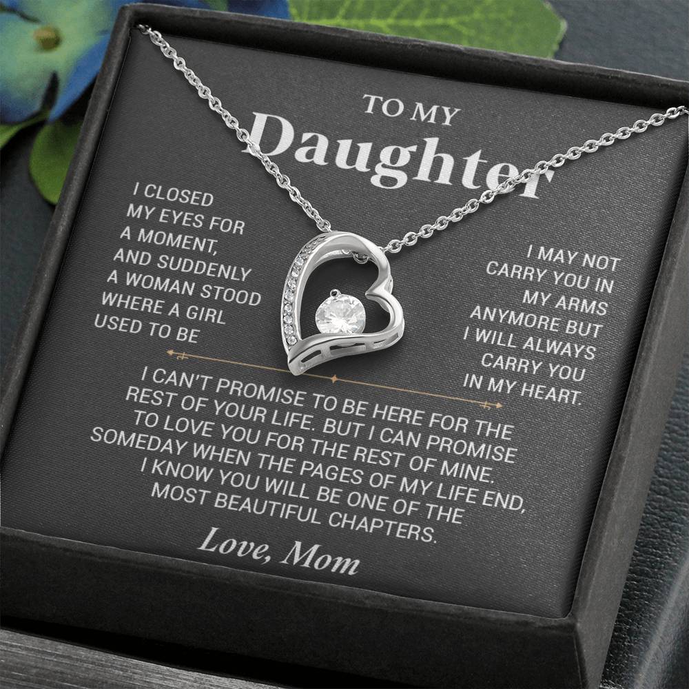 To My Daughter Necklace, Gift For Daughter From Mom, Daughter Mother Necklace99