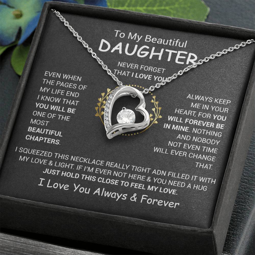 To My Daughter Necklace, Daughter Father Necklace, Daughter Gift From Dad, Mom 13_12