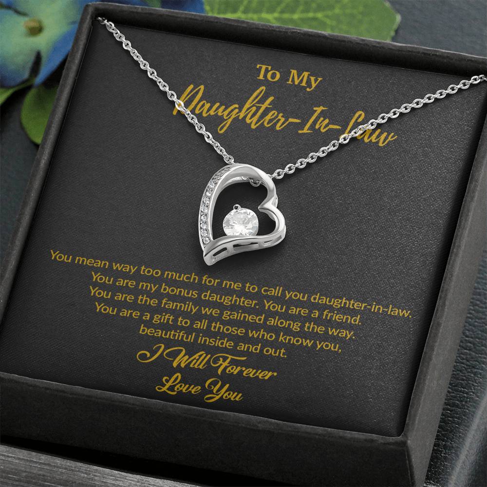 To My Daughter-In-Law Necklace, Gift For Daughter In Law, Daughter In Law Gift