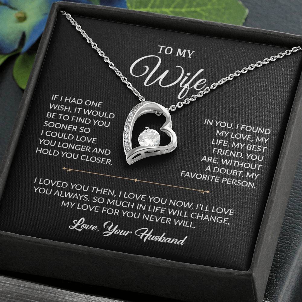 To My Wife Necklace, Gift For Wife, Anniversary Gift For Wife, Necklace For Wife