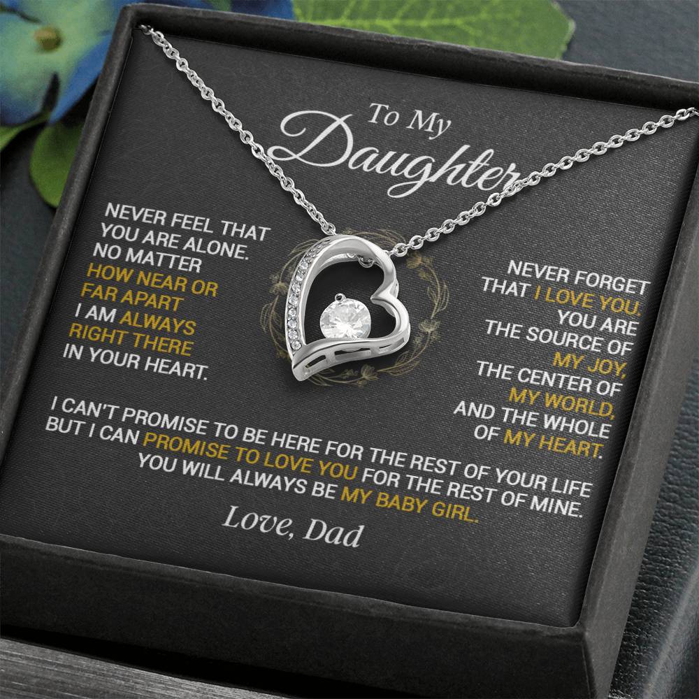 To My Daughter Necklace, Gift for Daughter from Dad, Daughter Father Necklace 23_1