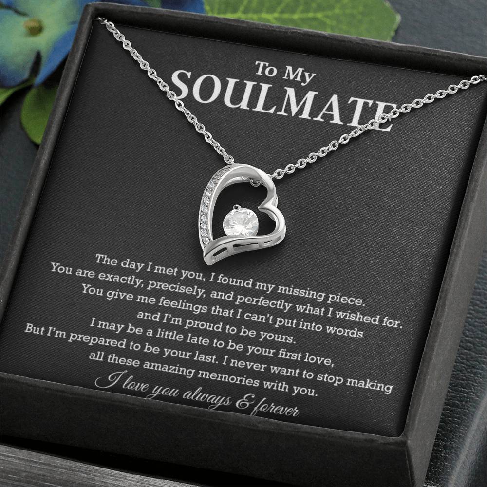 To My Soulmate Necklace, Birthday Gift for Her, Anniversary Gifts, Christmas Gift 12_8