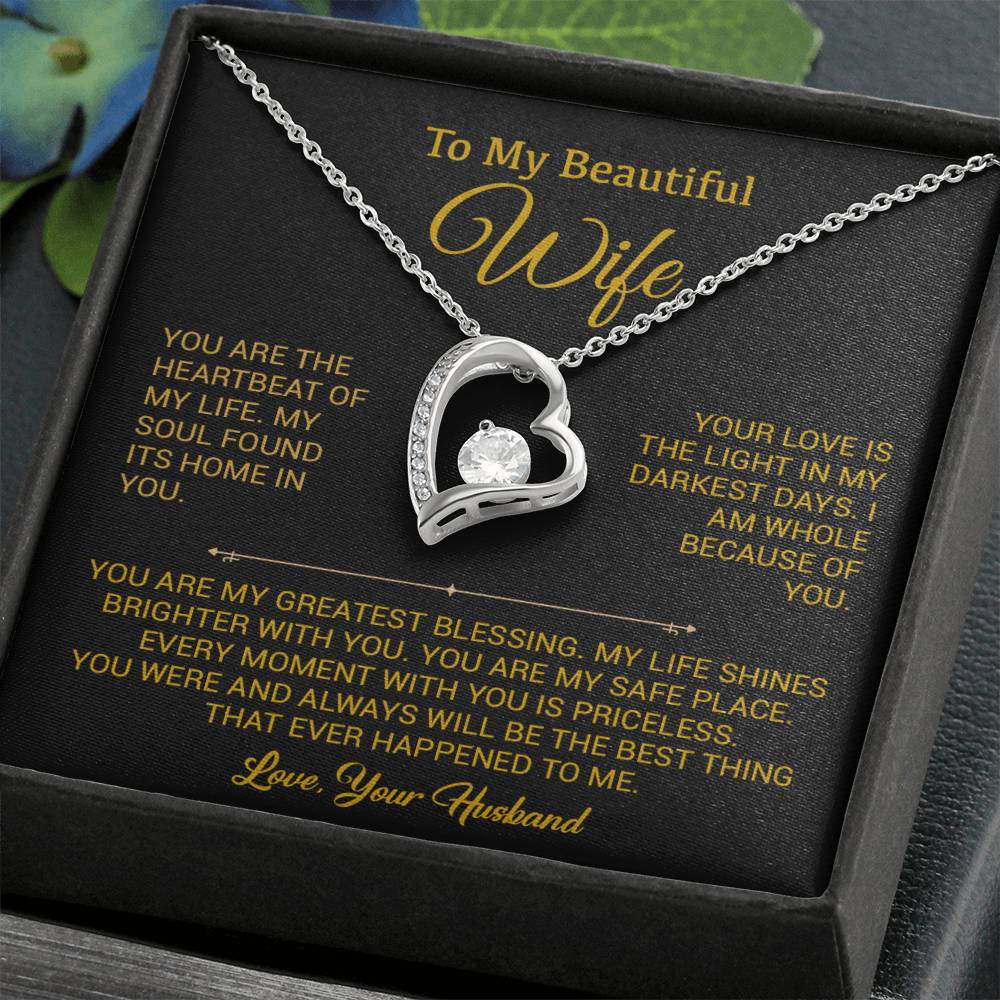 To My Wife Necklace, Gift For Wife, Anniversary Gift For Wife, Christmas Gift