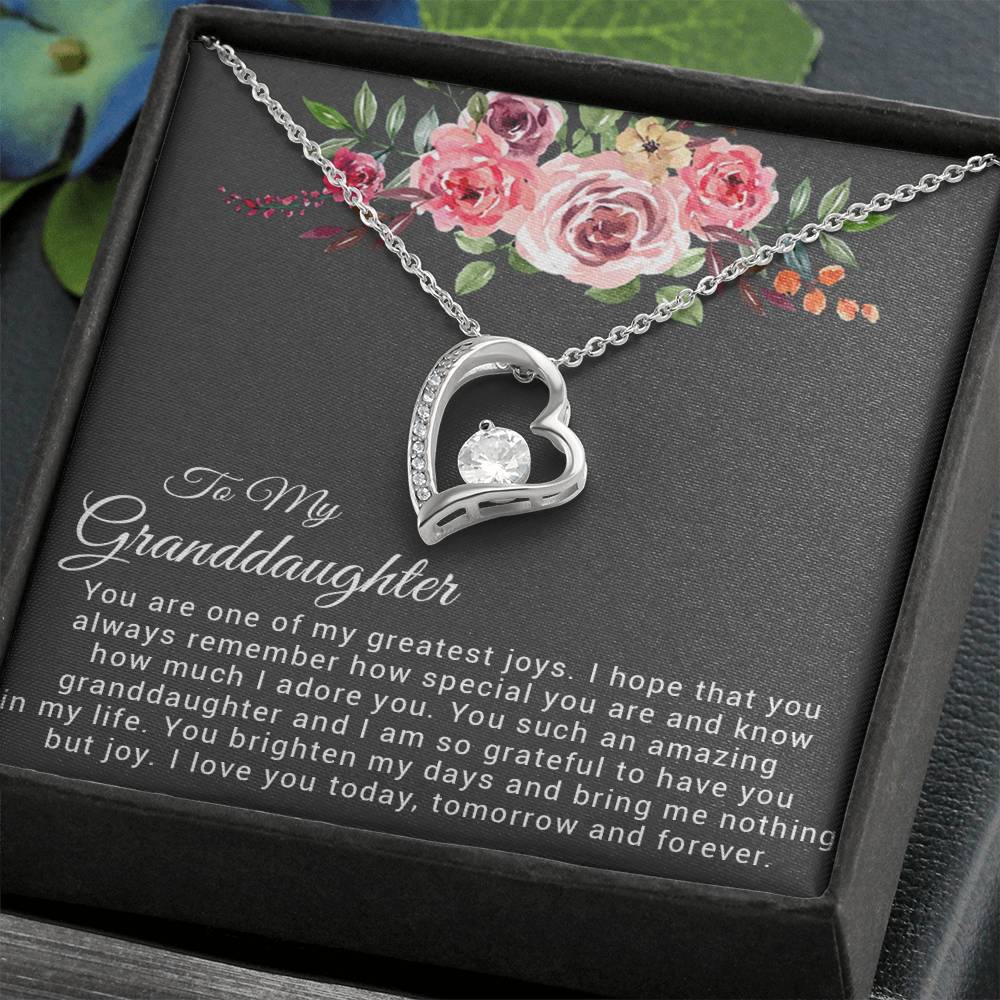 To My Granddaughter Necklace, Birthday Gift For Granddaughter, Granddaughter Gifts