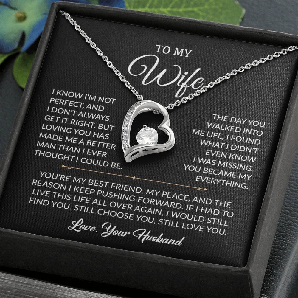 To My Wife Necklace, Gift For Wife, Anniversary Gift For Wife, Necklace For Wife