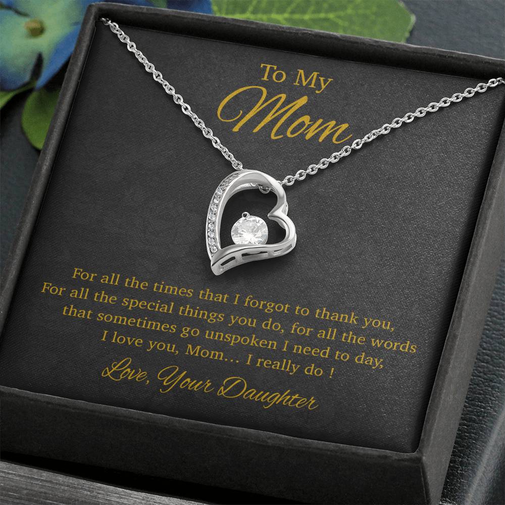 To My Mom Necklace, Gift For Mom From Daughter, Mother's Day Gifts 31_3_Gold