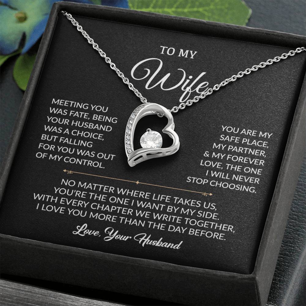 To My Wife Necklace, Gift For Wife, Anniversary Gift For Wife, Necklace For Wife