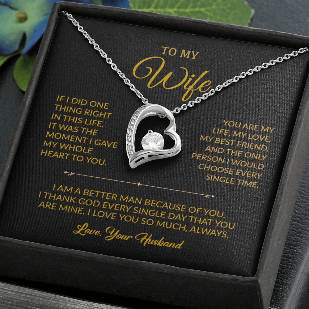 To My Wife Necklace, Gift For Wife, Anniversary Gift For Wife, Necklace For Wife