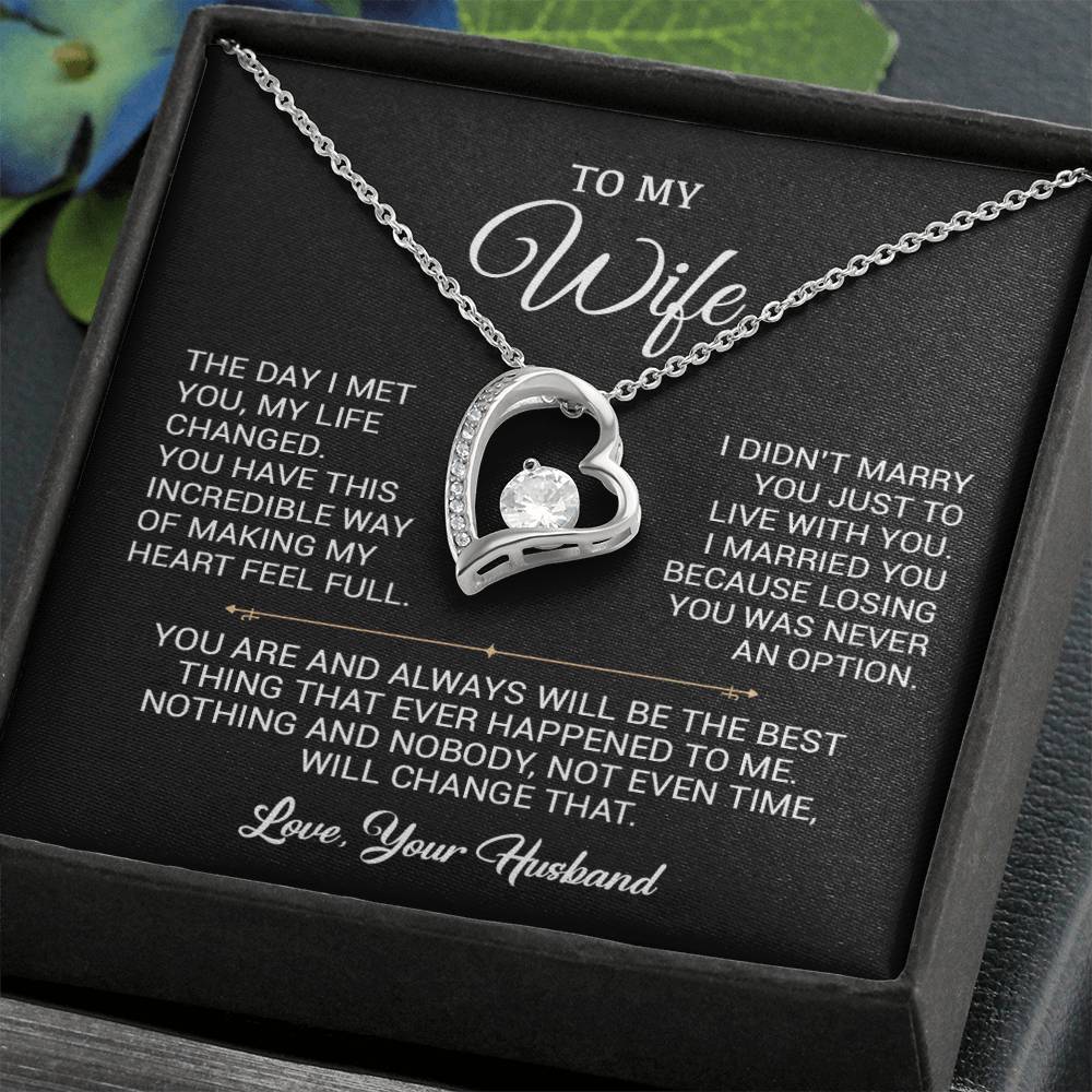 To My Wife Necklace, Gift For Wife, Anniversary Gift For Wife, Christmas Gift
