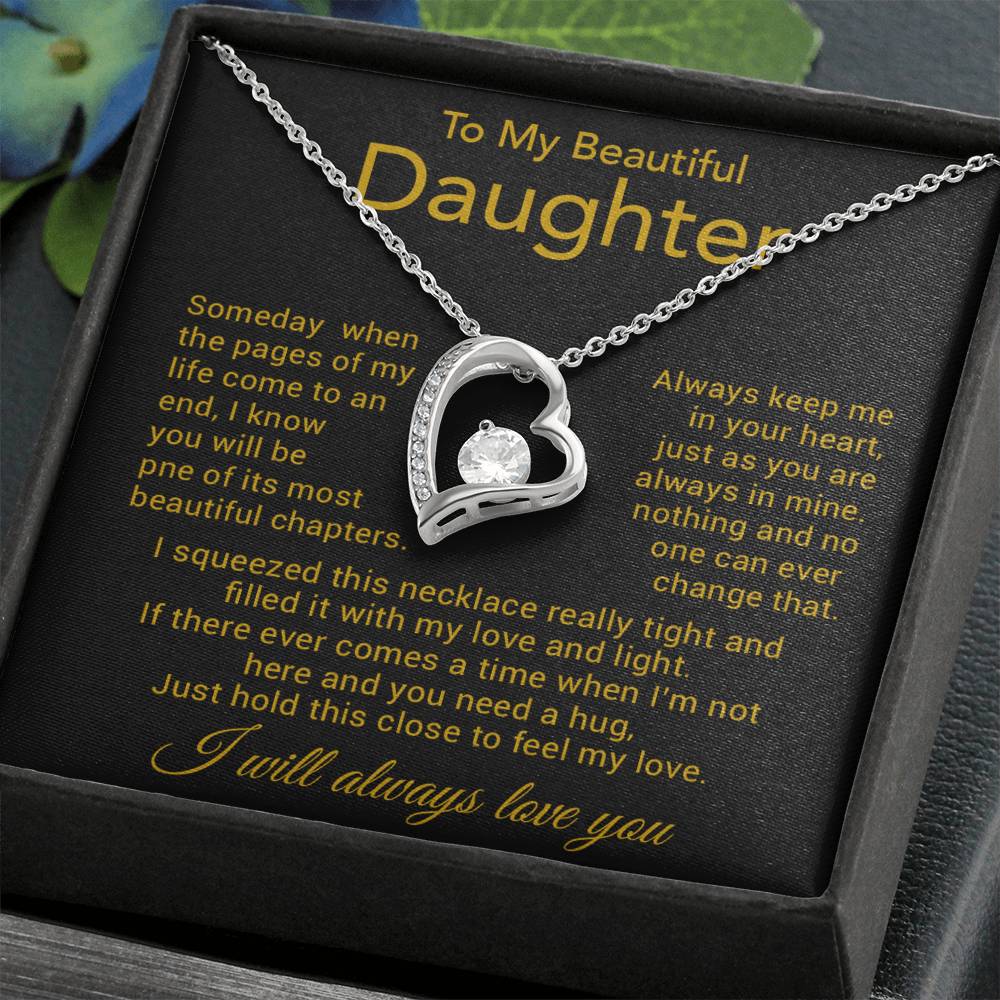To My Daughter Necklace, Gift for Daughter from Dad, Father Daughter Necklace 8_11