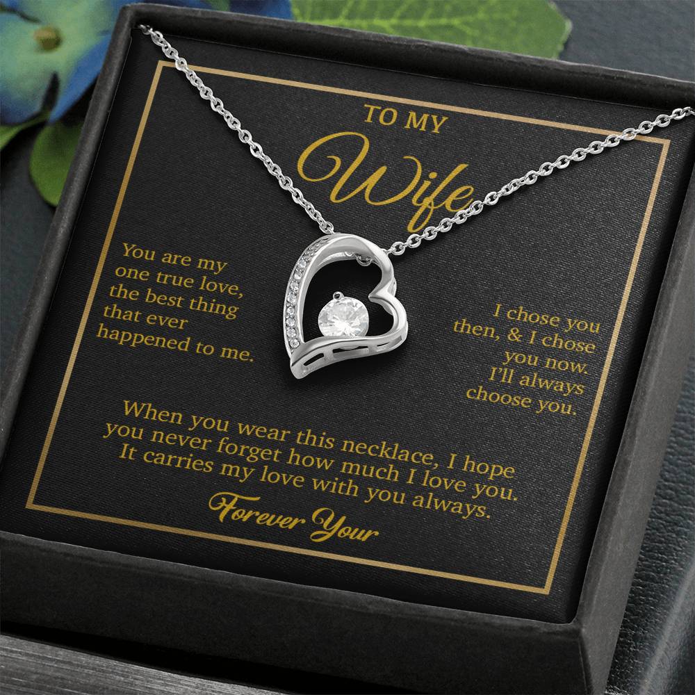 To My Wife Necklace, Gift For Wife, Anniversary Gift For Wife, Necklace For Wife