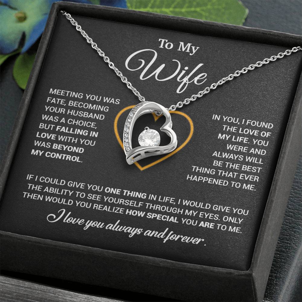 To My Wife Necklace, Christmas Gifts For Women, Anniversary Gift For Wife 11_12_Black
