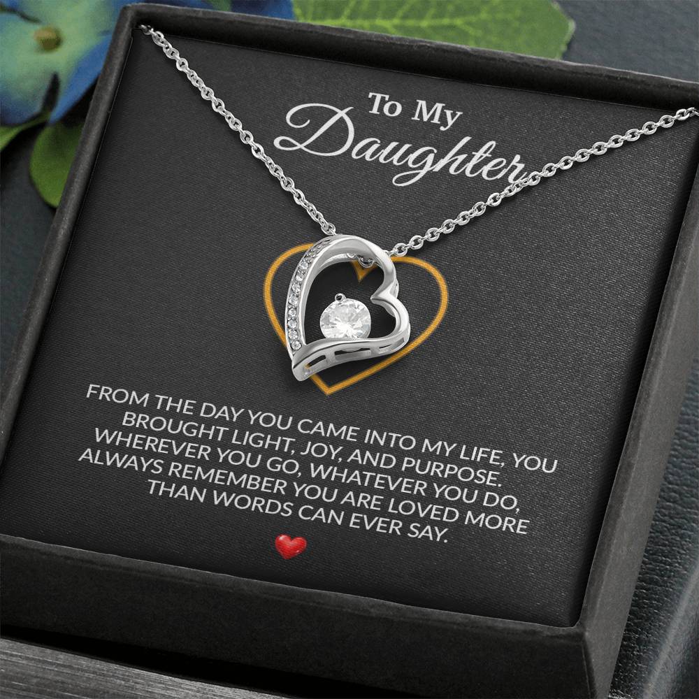 To My Daughter Necklace, Gift for Daughter from Dad, Father Daughter Necklace