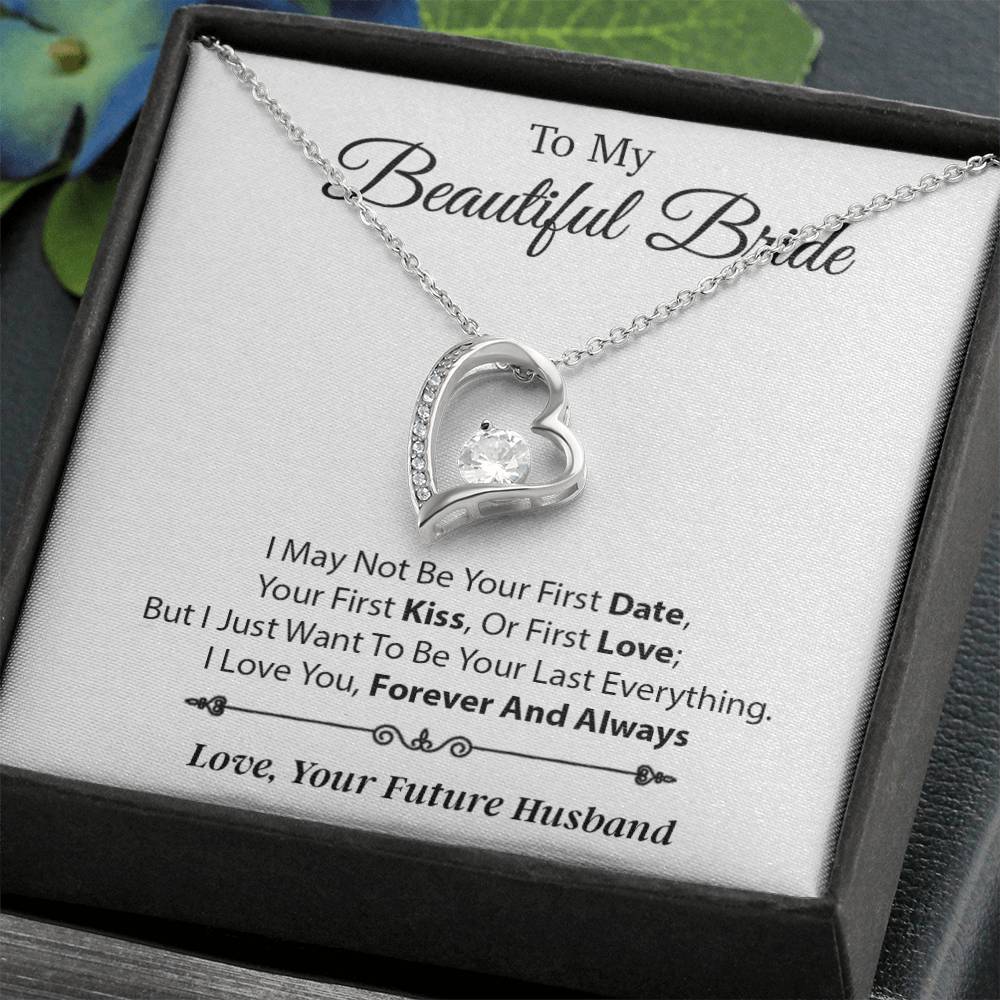 To My Beautiful Bride Necklace,Bride Wedding Necklace, Gift For Bride, Wedding1
