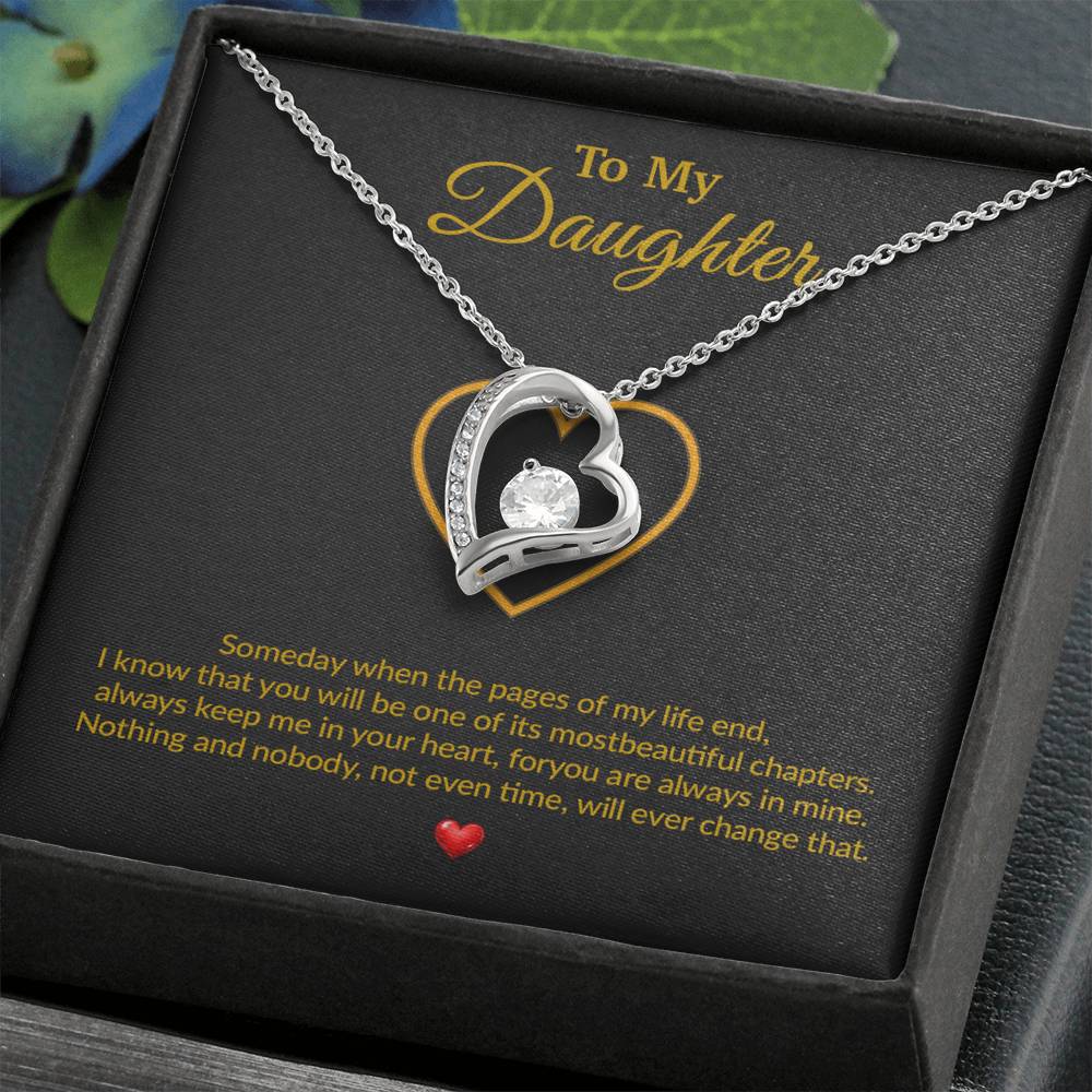 To My Daughter Necklace, Gift for Daughter from Dad, Father Daughter Necklace