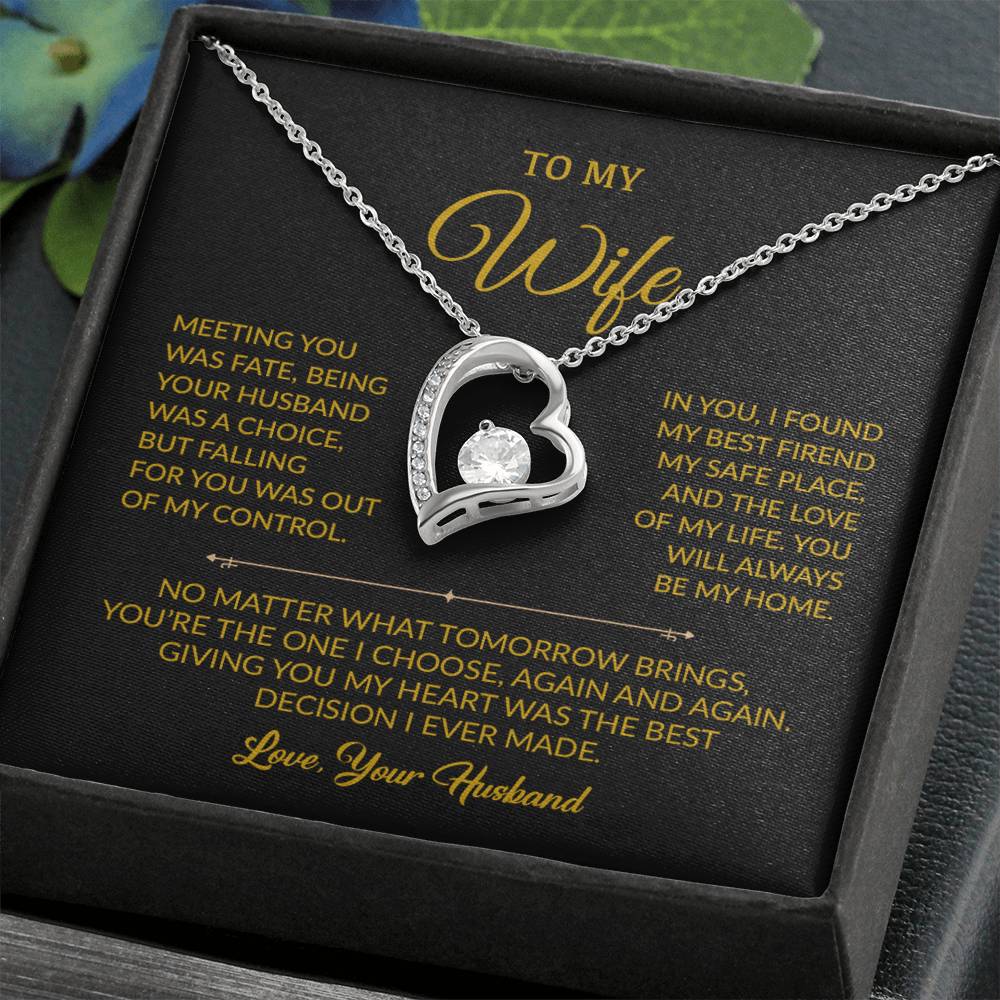 To My Wife Necklace, Gift For Wife, Anniversary Gift For Wife, Necklace For Wife