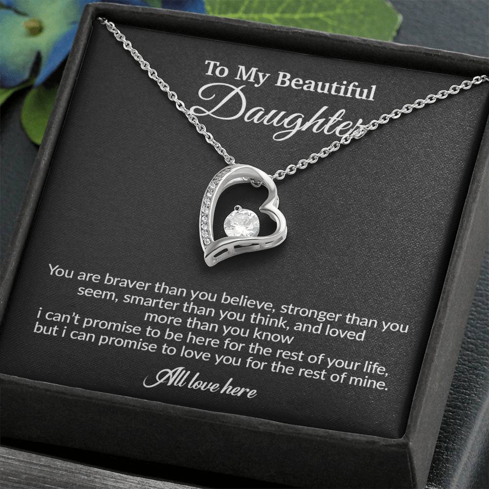 To My Daughter Necklace, Gift for Daughter from Mom, Mother Daughter Necklace